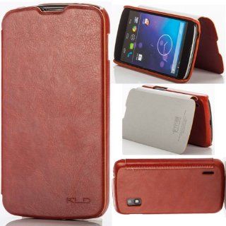 KLD Kalaideng ENLAND Series Ultra Slim Hard Leather Folio Flip Cover Case for LG NEXUS 4 E960 (brown) Cell Phones & Accessories