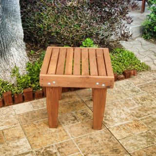 Best Redwood Summer Side Table   Patio Tables
