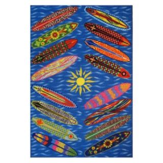 Fun Rugs Surf Time ST 22 Go Surfing Area Rug   Multicolor   Kids Rugs