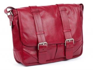 ClaireChase Personalized Sorrento Computer Messenger Bag   Red   Messenger Bags
