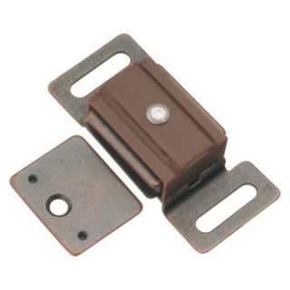 Hickory Hardware Statuary Bronze Magnetic Catch   Set of 2   Cabinet Accessories