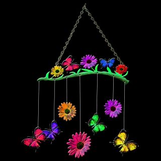 Natures Symphony Butterfly Mobile   Wind Chimes