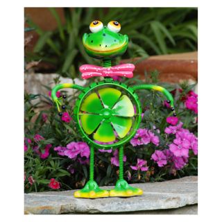 Exhart Frog Springee Spinner   Wind Spinners
