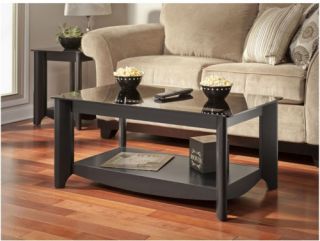 Bush My Space Aero Collection Classic Black Coffee Table   Coffee Tables
