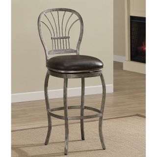 AHB Harper Counter Height Stool   Rustic Pewter   Bar Stools