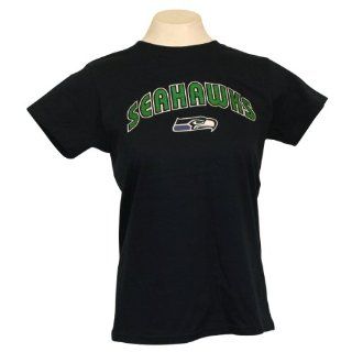Seattle Seahawks Women's Classic Navy NFL T Shirt  Small  Sports Fan T Shirts  Sports & Outdoors