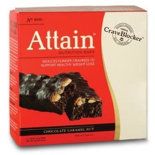 Attain with CraveBlocker Bars   Chocolate Caramel Nut 