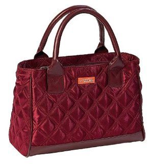 Sachi Fashion Insulated Lunch Bag, Burgundy Quilted Kitchen & Dining