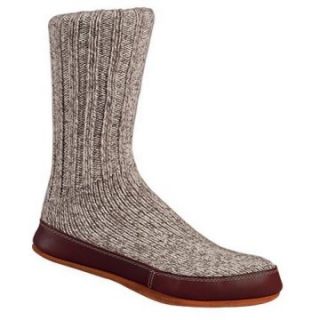 Acorn Mens and Womens Grey Ragg Wool Slipper Sock Slippers   Mens Slippers