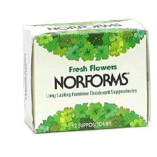 Norforms Feminine Deodorant Suppositories, Fresh Flowers, 12 suppositories Health & Personal Care
