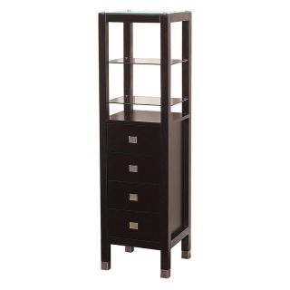 Wyndham Collection Tavello Linen Tower   Linen Cabinets