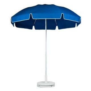 Frankford 7.5 ft. Standard Manual Lift Fiberglass Patio Umbrella with White Pole   Patio Umbrellas