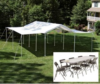 ShelterLogic All Purpose Canopy and Extension with Table and Chair Package Options   Canopies
