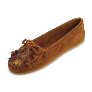 Minnetonka Womens Feather Moccasin   Brown   Womens Moccasins