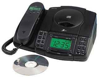 Zenith Z828B Clock Radio Telephone (Caller ID, CD) (Discontinued by Manufacturer) Electronics