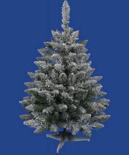 Vickerman 3 ft. Flocked Sugar Pine Christmas Tree   Christmas Trees