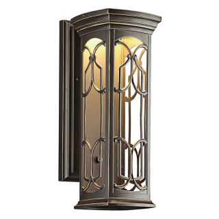 Kichler 49227OZLED Franceasi LED Wall Lantern   18H in. Bronze Finish   Outdoor Wall Lights