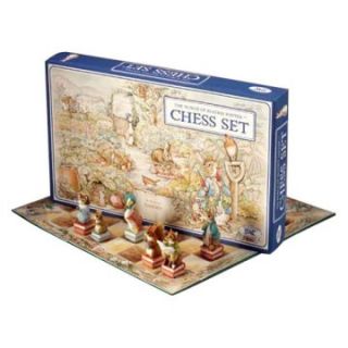 Peter Rabbit Hand Painted Chess Set by Studio Anne Carlton   Chess Sets