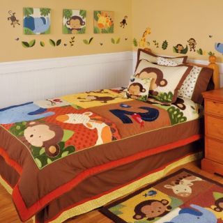 Kids Line Jungle 123 Quilt Bedding Set   Boys Bedding
