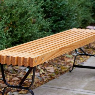 Algoma Net Company 71163 Backless 5 ft. Mall Style Bench   Outdoor Benches