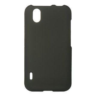 Sprint LG Marquee (LS855) Rubbber Feel Hard Case Cover   Black Cell Phones & Accessories