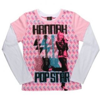 Hannah Montana   Retro Pop Star Youth 2Fer Movie And Tv Fan T Shirts Clothing