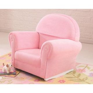 KidKraft Upholstered Pink Rocker with Slip Cover   Kids Rocking Chairs