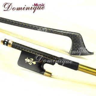 Top Carbon Fiber 4/4 Cello Bow with Abalone Shell Frog  D Z Strad #856 Musical Instruments