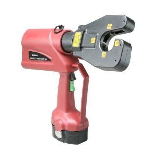 Burndy PAT4PC834 18V Patriot 4 Point Battery Actuated Hydraulic Self Contained Crimping Tool, C Shaped Head, 6 Ton Crimp Force, 3.7" Width, 17.6" Length, 13.9" Height Crimpers