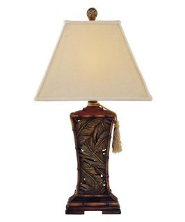 Stein World Coastal Royal Palm Hand Painted Table Lamp with Tassel   Table Lamps