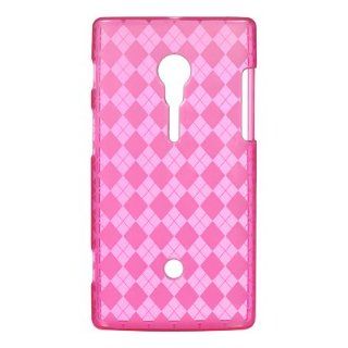 VMG Sony Xperia Ion TPU Gel Skin Case Cover   PINK Design Pattern [by VANMOBI Cell Phones & Accessories