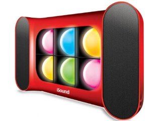 iSound iGlowSound Dancing Light Speaker (Red)   Players & Accessories