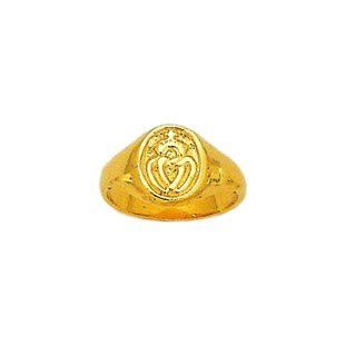 Souvenirs of France   Vendee Hearts Signet Ring Jewelry