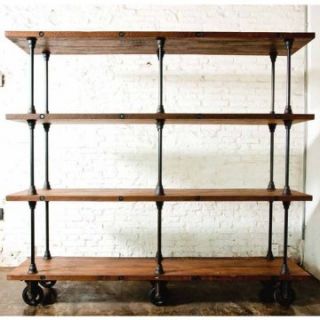Nuevo V16 Shelving Unit   82.75 in.   Reclaimed Wood   Bookcases
