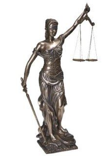 18" Blind Lady Scales of Justice Statue Lawyer Attorney Judge Figurine  