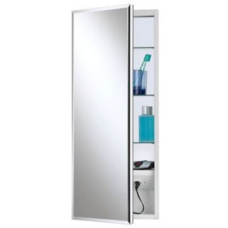 Broan Nutone Premier Expressions Meridian Collection Surface Mount Electrical Medicine Cabinet   15W x 35H in.   Surface Mount Medicine Cabinets