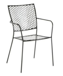 Alfresco Home Martini Stackable Bistro Chair Anisette   Set of 2   Outdoor Dining Chairs