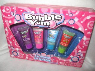 Bubble Yum Grape Original Cotton Candy Watermelon Flavored Lip Balm Gift Set   4 Pack  Lip Balms And Moisturizers  Grocery & Gourmet Food
