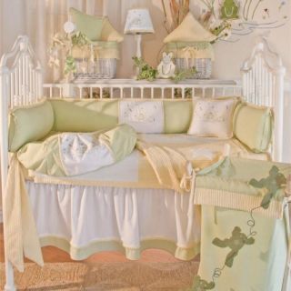 Brandee Danielle Froggie Yellow 4 Piece Crib Bedding Set   Baby Bedding Sets