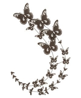 Metal Butterfly Wall Sculpture   26W x 42H in.   Wall Sculptures and Panels