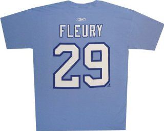 Pittsburgh Penguins Marc Andre Fleury Winter Classic Blue T Shirt (XXL)  Sports Fan T Shirts  Sports & Outdoors