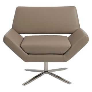 Euro Style Carlotta Lounge Chair   Taupe   Accent Chairs