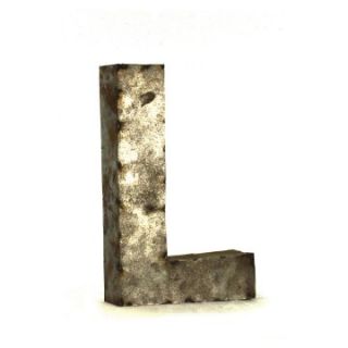Letter L Metal Wall Art   Small   10W x 18H in.   Wall Sculptures and Panels