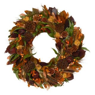 Henley Harvest 22 in. Wreath   Christmas Wreaths