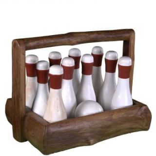 Groovystuff Great Gatsby Bowling Set with Basket   Other Outdoor Games