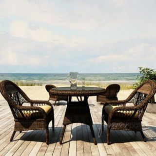 Forever Patio Leona 3 Piece Round Patio Dining Set   Patio Dining Sets
