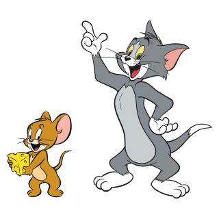 Hanna Barbera   Tom and Jerry Peel and Stick Giant Wall Decals   Wall Decals