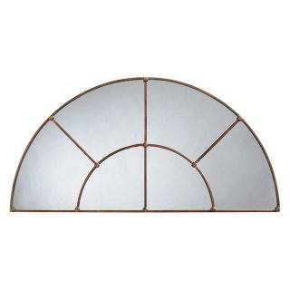 Bronze Window Pane Arched Wall Mirror   24W x 48H in.   Wall Mirrors