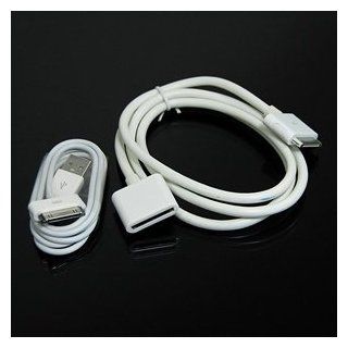 Cosmos  White Cable 3 Ft USB Charge and Sync Data Cable + Dock Connector Extender Extension Cable for Ipod Touch Iphone 4 4s 3 3Gs + Cosmos Cable Tie Computers & Accessories