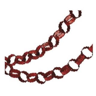 Midwest CBK Christmas Trims Red Chain Garlands   Set of 4   Christmas